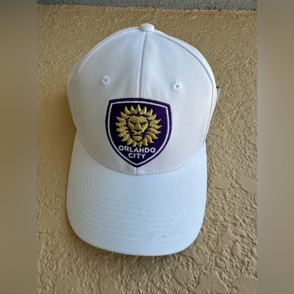 Orlando City SC adidas White Ball Cap Adjustable Hat MLS OS NWT